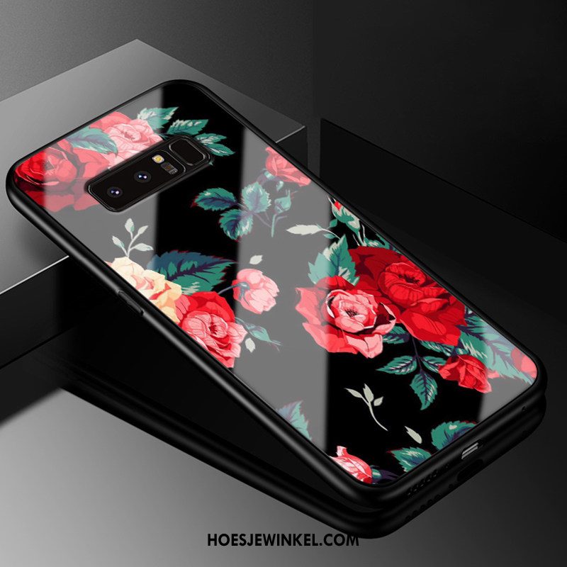 Samsung Galaxy Note 8 Hoesje Trendy Merk Bescherming Anti-fall, Samsung Galaxy Note 8 Hoesje Zwart Siliconen