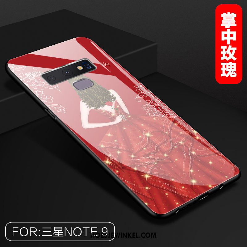 Samsung Galaxy Note 9 Hoesje All Inclusive Glas Ster, Samsung Galaxy Note 9 Hoesje Spiegel Scheppend