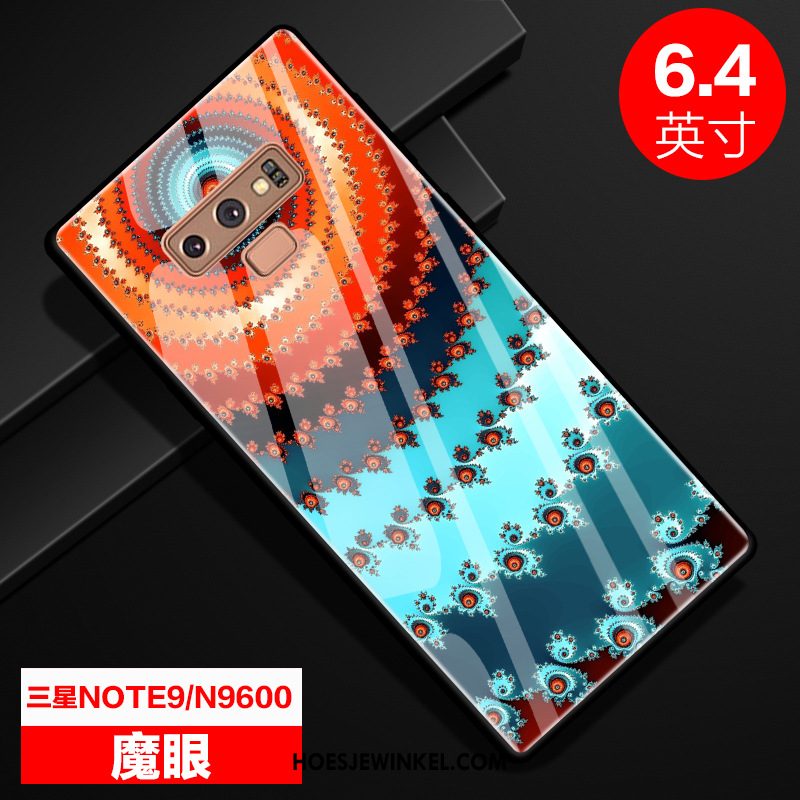 Samsung Galaxy Note 9 Hoesje Bescherming Anti-fall Sterrenhemel, Samsung Galaxy Note 9 Hoesje Scheppend Glas