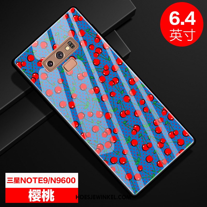 Samsung Galaxy Note 9 Hoesje Bescherming Anti-fall Sterrenhemel, Samsung Galaxy Note 9 Hoesje Scheppend Glas