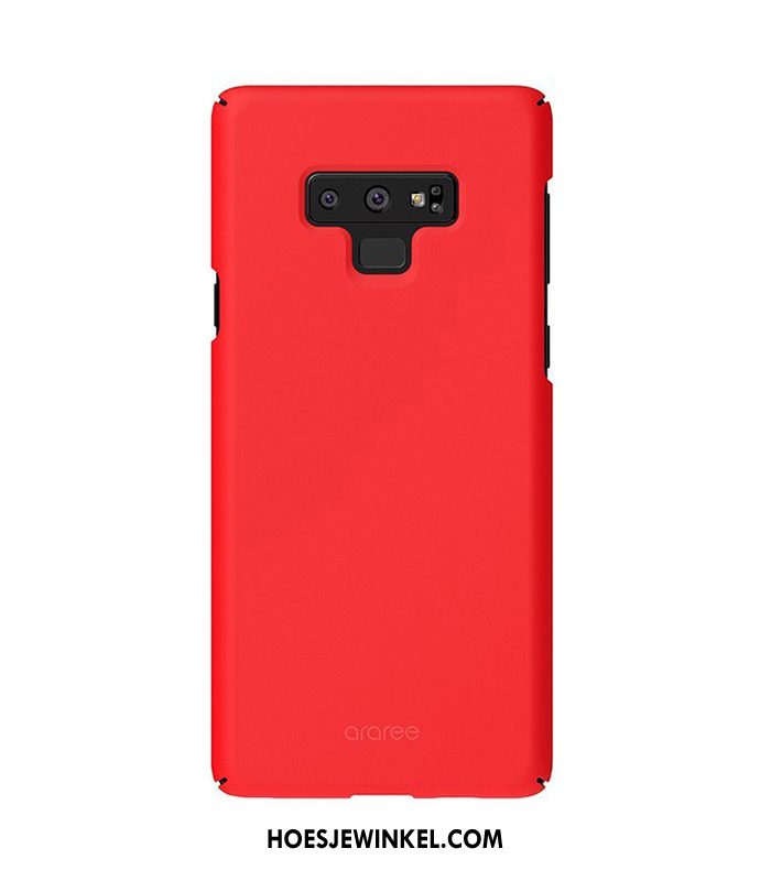 Samsung Galaxy Note 9 Hoesje Echt Rood Anti-fall, Samsung Galaxy Note 9 Hoesje Effen Kleur All Inclusive