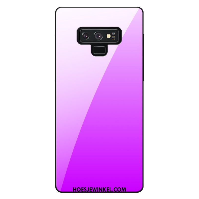 Samsung Galaxy Note 9 Hoesje Helder Hoes Purper, Samsung Galaxy Note 9 Hoesje Mobiele Telefoon Eenvoudige