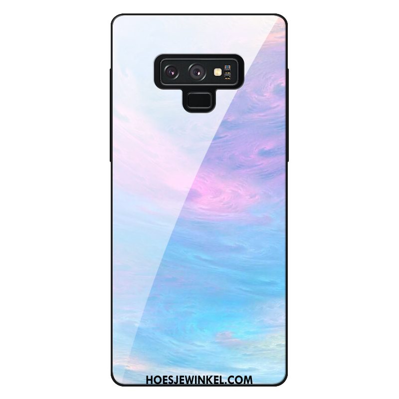 Samsung Galaxy Note 9 Hoesje Helder Hoes Purper, Samsung Galaxy Note 9 Hoesje Mobiele Telefoon Eenvoudige