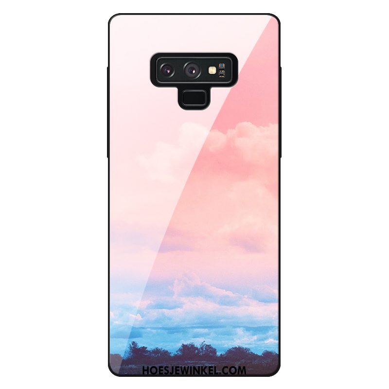 Samsung Galaxy Note 9 Hoesje Helder Hoes Purper, Samsung Galaxy Note 9 Hoesje Mobiele Telefoon Eenvoudige