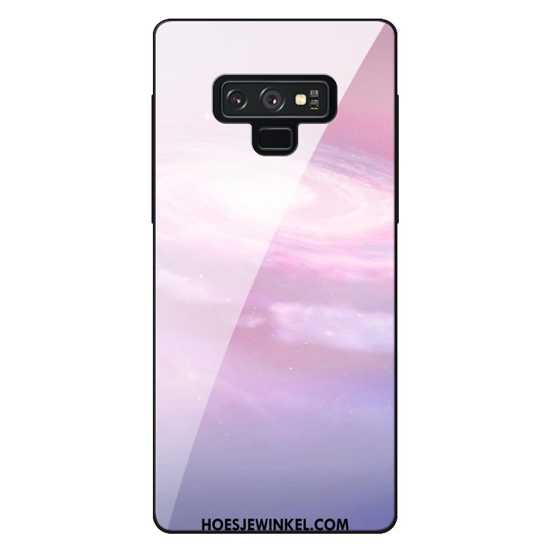 Samsung Galaxy Note 9 Hoesje Helder Hoes Purper, Samsung Galaxy Note 9 Hoesje Mobiele Telefoon Eenvoudige