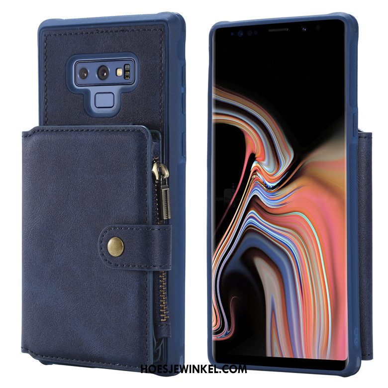 Samsung Galaxy Note 9 Hoesje Hoes Rits Ster, Samsung Galaxy Note 9 Hoesje Bescherming All Inclusive