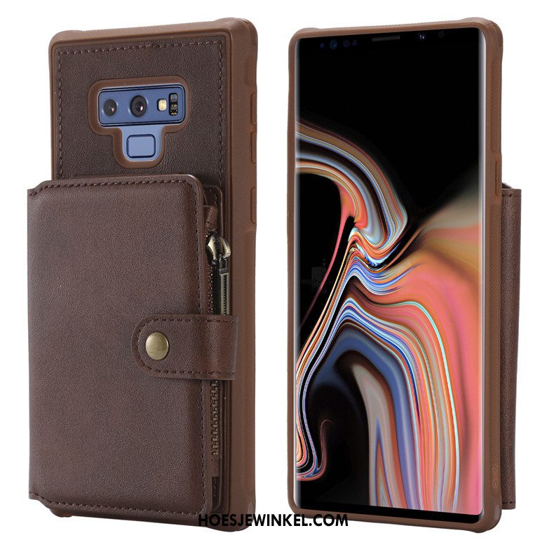 Samsung Galaxy Note 9 Hoesje Hoes Rits Ster, Samsung Galaxy Note 9 Hoesje Bescherming All Inclusive