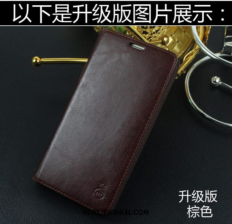 Samsung Galaxy Note 9 Hoesje Leren Etui All Inclusive Anti-fall, Samsung Galaxy Note 9 Hoesje Trend Eenvoudige