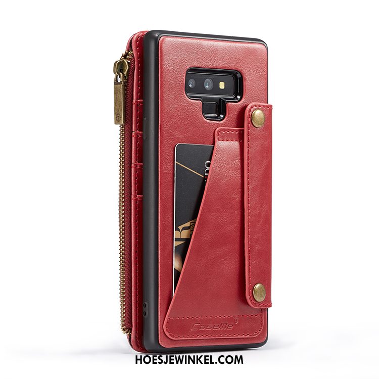 Samsung Galaxy Note 9 Hoesje Mobiele Telefoon Hoes Rood, Samsung Galaxy Note 9 Hoesje Folio Ster