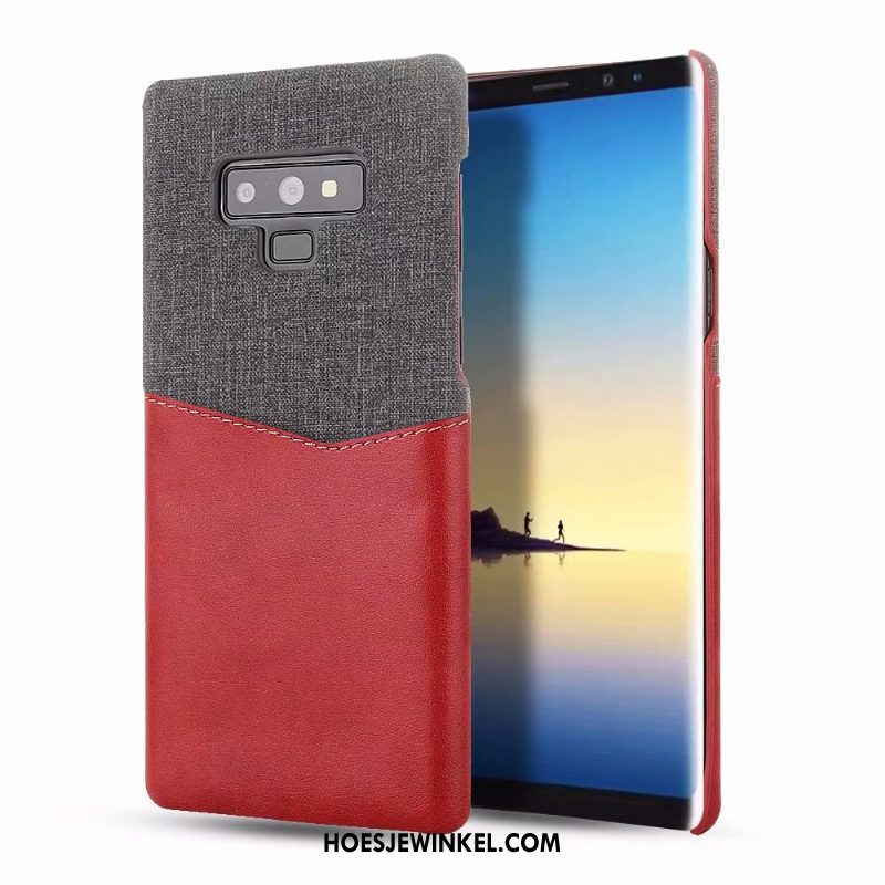 Samsung Galaxy Note 9 Hoesje Rood Twee Kleuren Mobiele Telefoon, Samsung Galaxy Note 9 Hoesje Patroon Hoes