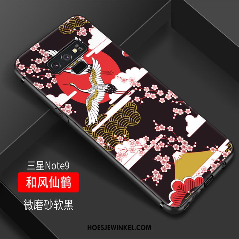 Samsung Galaxy Note 9 Hoesje Siliconen Vintage Hoes, Samsung Galaxy Note 9 Hoesje Chinese Stijl Anti-fall