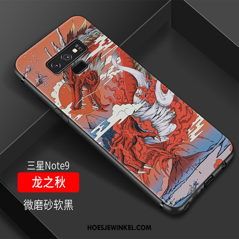 Samsung Galaxy Note 9 Hoesje Siliconen Vintage Hoes, Samsung Galaxy Note 9 Hoesje Chinese Stijl Anti-fall