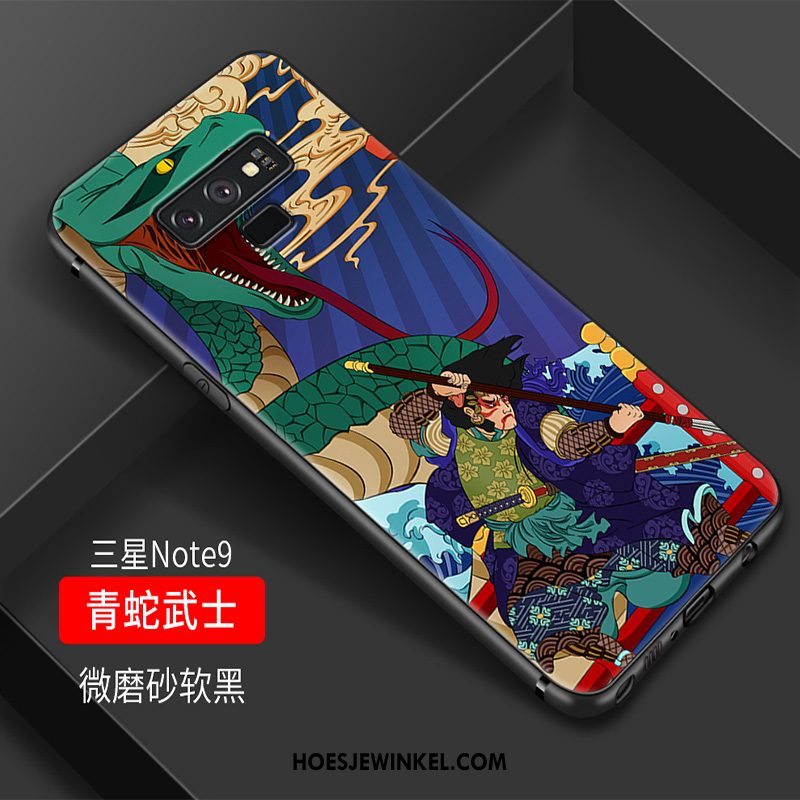 Samsung Galaxy Note 9 Hoesje Siliconen Vintage Hoes, Samsung Galaxy Note 9 Hoesje Chinese Stijl Anti-fall