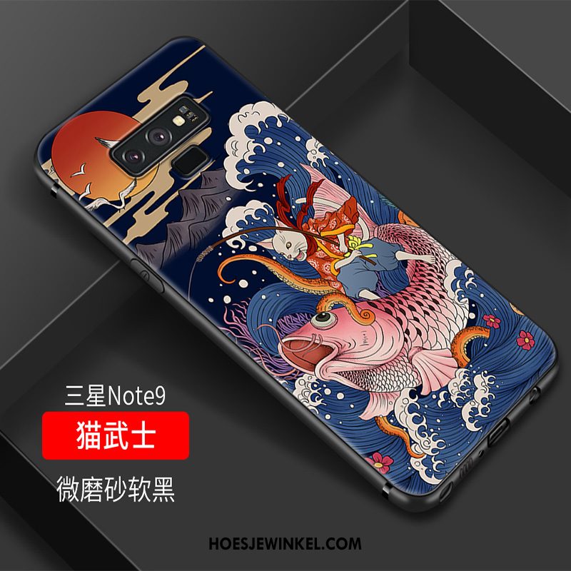 Samsung Galaxy Note 9 Hoesje Siliconen Vintage Hoes, Samsung Galaxy Note 9 Hoesje Chinese Stijl Anti-fall