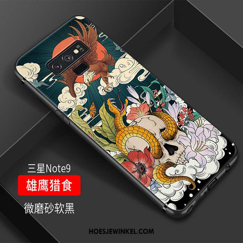 Samsung Galaxy Note 9 Hoesje Siliconen Vintage Hoes, Samsung Galaxy Note 9 Hoesje Chinese Stijl Anti-fall