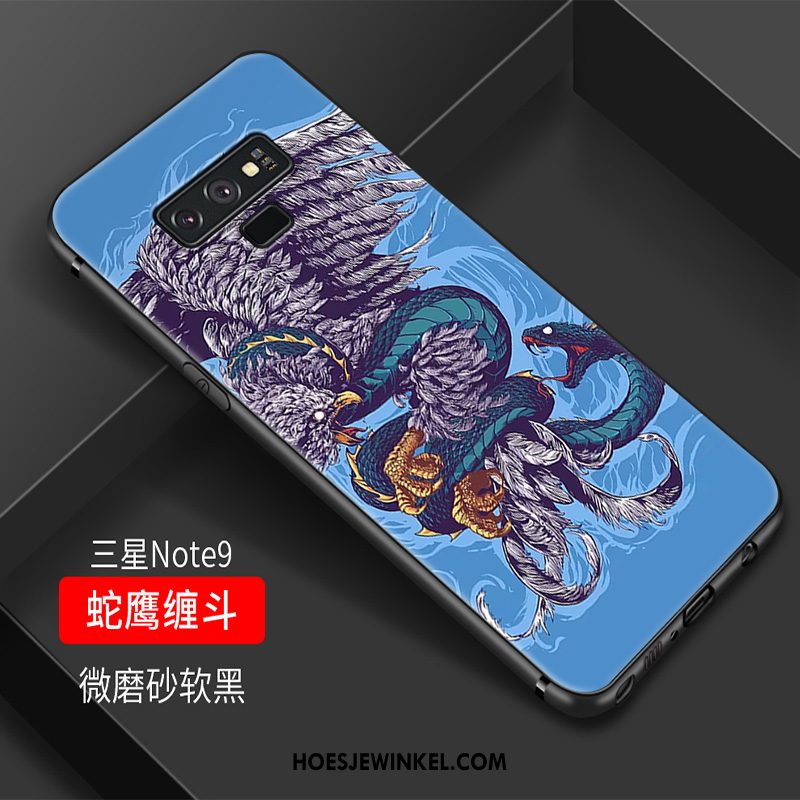 Samsung Galaxy Note 9 Hoesje Siliconen Vintage Hoes, Samsung Galaxy Note 9 Hoesje Chinese Stijl Anti-fall