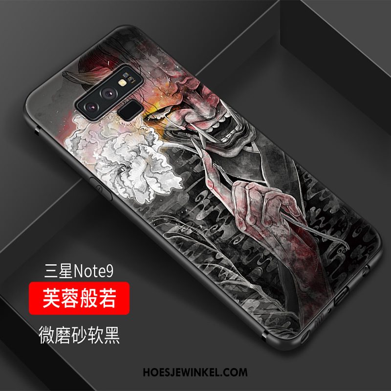 Samsung Galaxy Note 9 Hoesje Siliconen Vintage Hoes, Samsung Galaxy Note 9 Hoesje Chinese Stijl Anti-fall