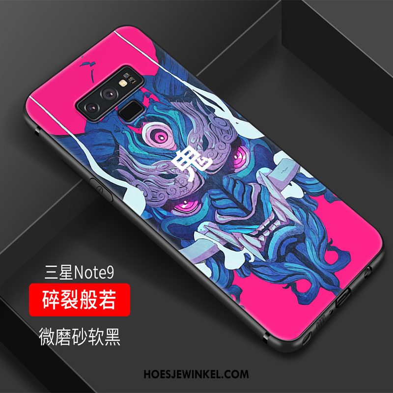 Samsung Galaxy Note 9 Hoesje Siliconen Vintage Hoes, Samsung Galaxy Note 9 Hoesje Chinese Stijl Anti-fall