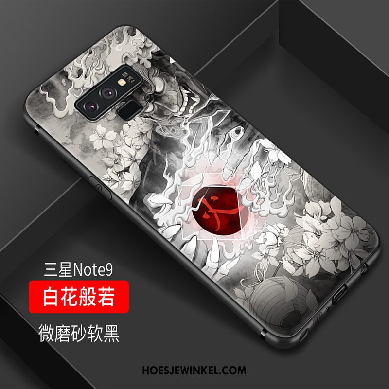 Samsung Galaxy Note 9 Hoesje Siliconen Vintage Hoes, Samsung Galaxy Note 9 Hoesje Chinese Stijl Anti-fall