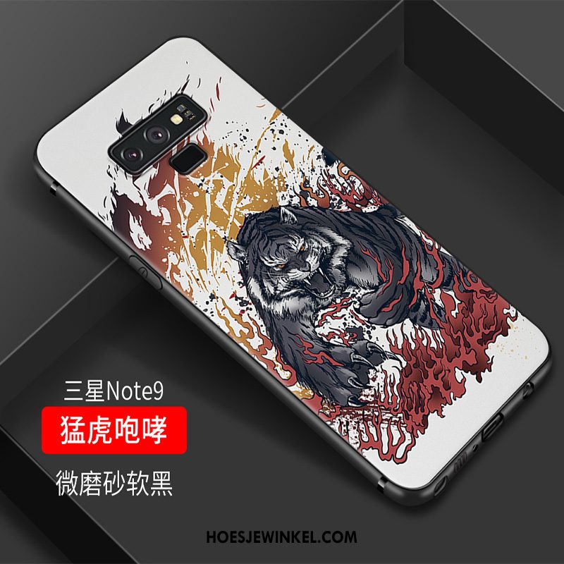 Samsung Galaxy Note 9 Hoesje Siliconen Vintage Hoes, Samsung Galaxy Note 9 Hoesje Chinese Stijl Anti-fall