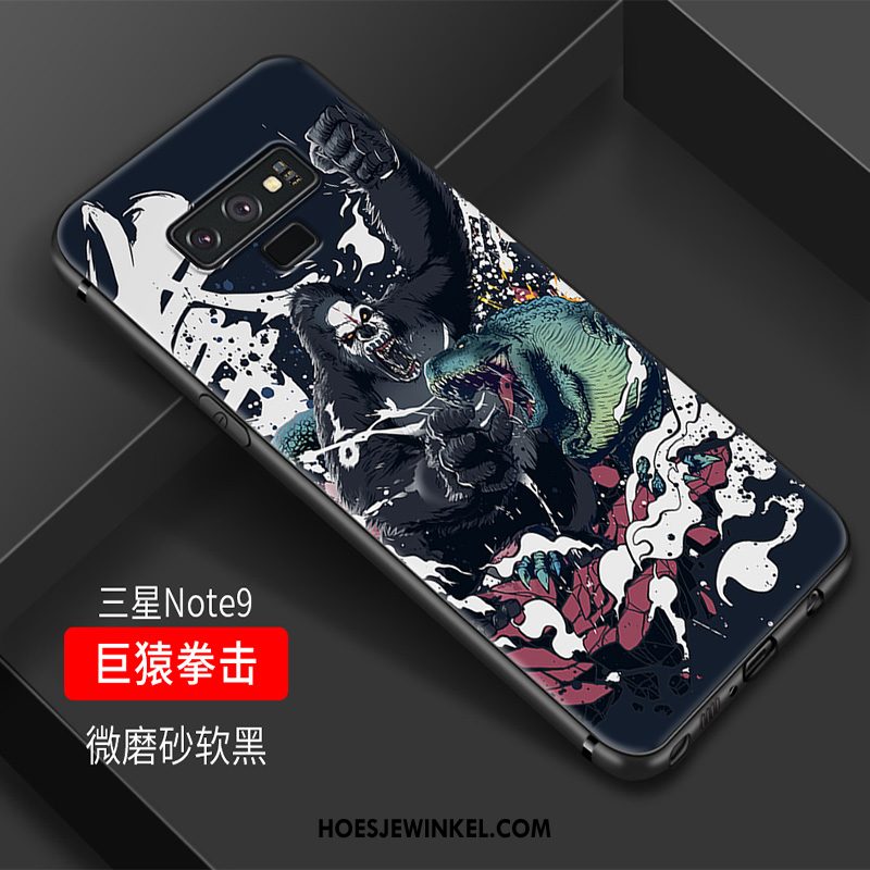 Samsung Galaxy Note 9 Hoesje Siliconen Vintage Hoes, Samsung Galaxy Note 9 Hoesje Chinese Stijl Anti-fall