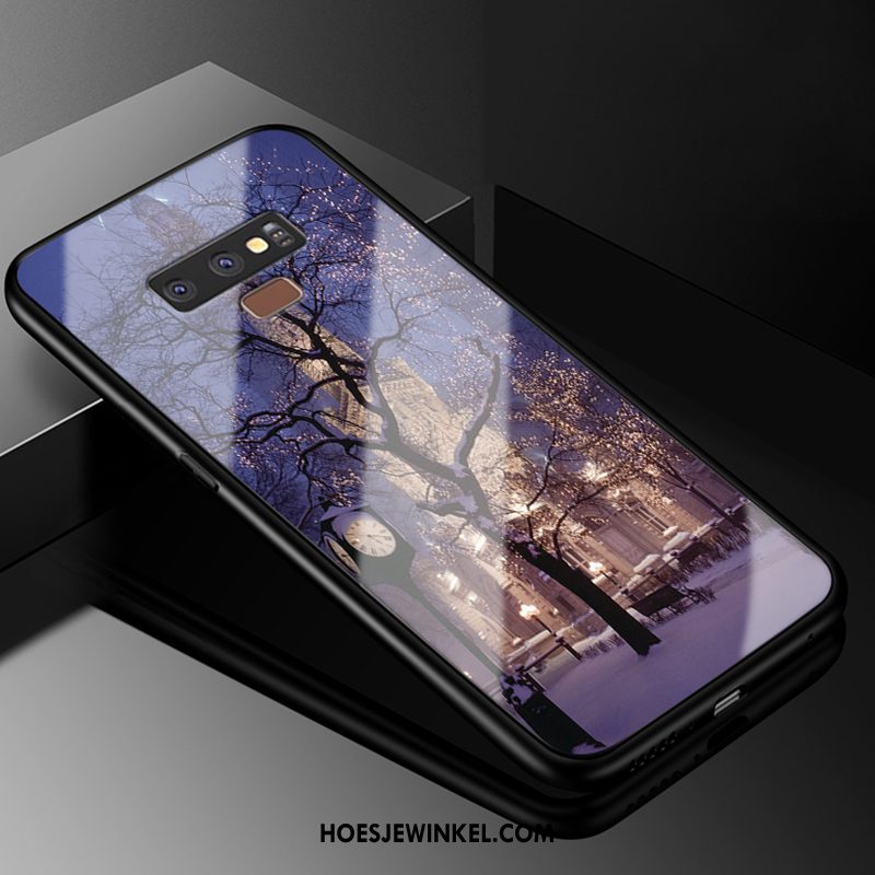 Samsung Galaxy Note 9 Hoesje Zacht Lovers Glas, Samsung Galaxy Note 9 Hoesje Persoonlijk Wit