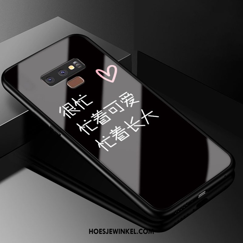 Samsung Galaxy Note 9 Hoesje Zacht Lovers Glas, Samsung Galaxy Note 9 Hoesje Persoonlijk Wit