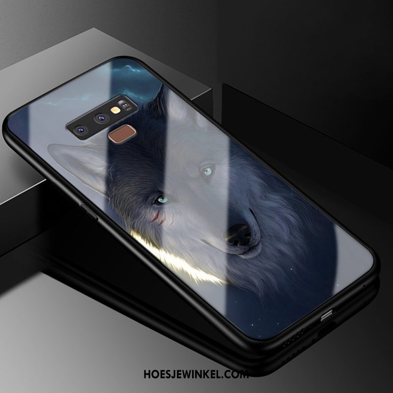 Samsung Galaxy Note 9 Hoesje Zacht Lovers Glas, Samsung Galaxy Note 9 Hoesje Persoonlijk Wit