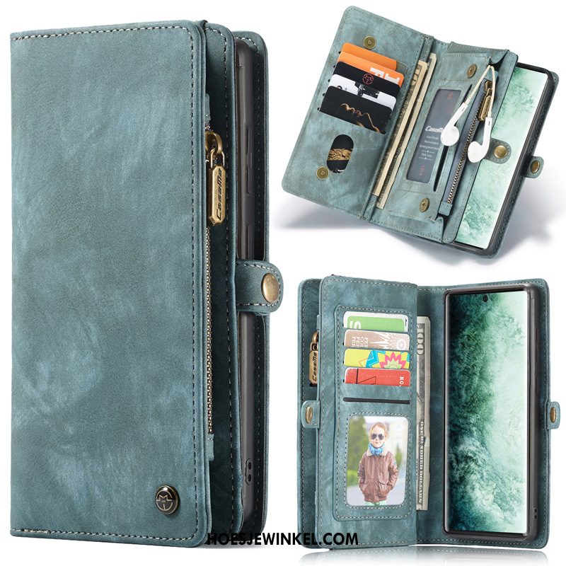 Samsung Galaxy Note20 Hoesje Folio Tas Ster, Samsung Galaxy Note20 Hoesje Mobiele Telefoon Leren Etui