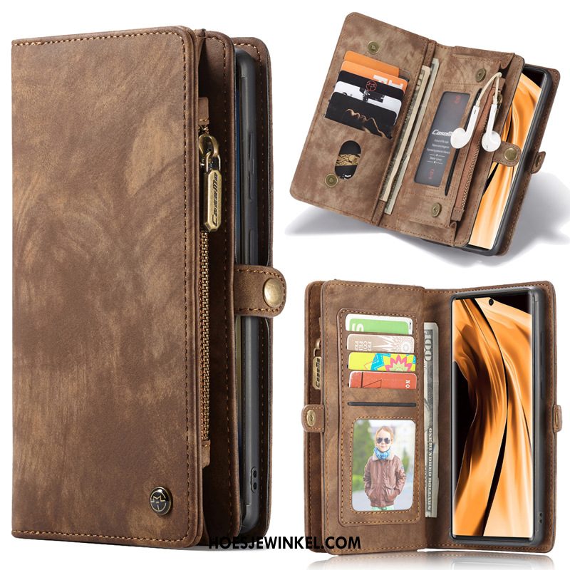 Samsung Galaxy Note20 Hoesje Folio Tas Ster, Samsung Galaxy Note20 Hoesje Mobiele Telefoon Leren Etui