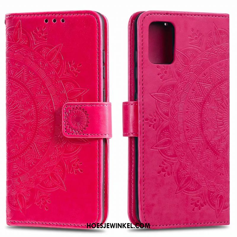 Samsung Galaxy Note20 Hoesje Hoes Mobiele Telefoon Leren Etui, Samsung Galaxy Note20 Hoesje Tas Roze