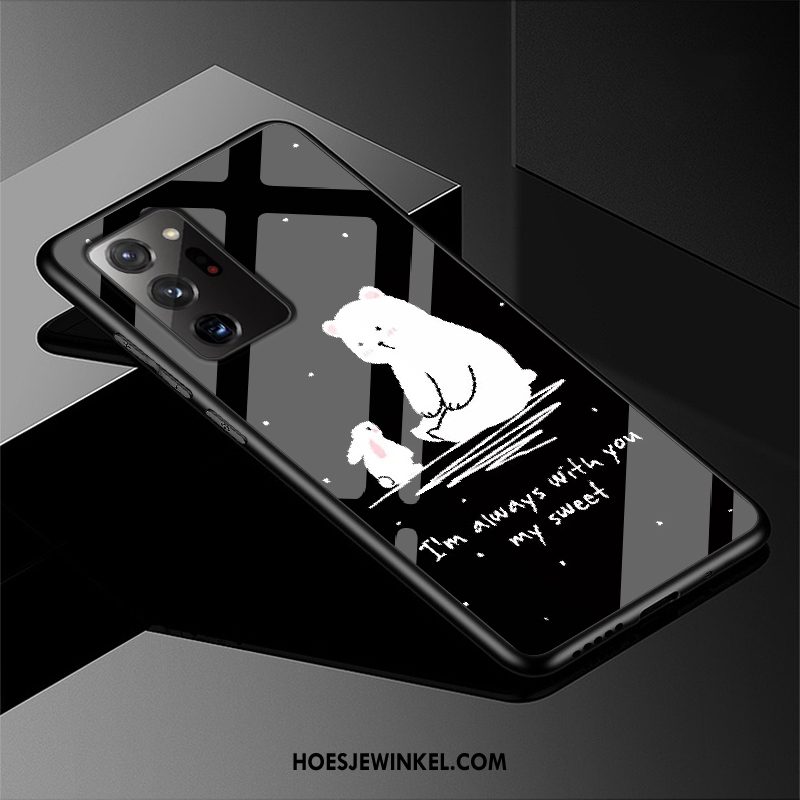 Samsung Galaxy Note20 Ultra Hoesje Bescherming Anti-fall Rood, Samsung Galaxy Note20 Ultra Hoesje Luxe Ster