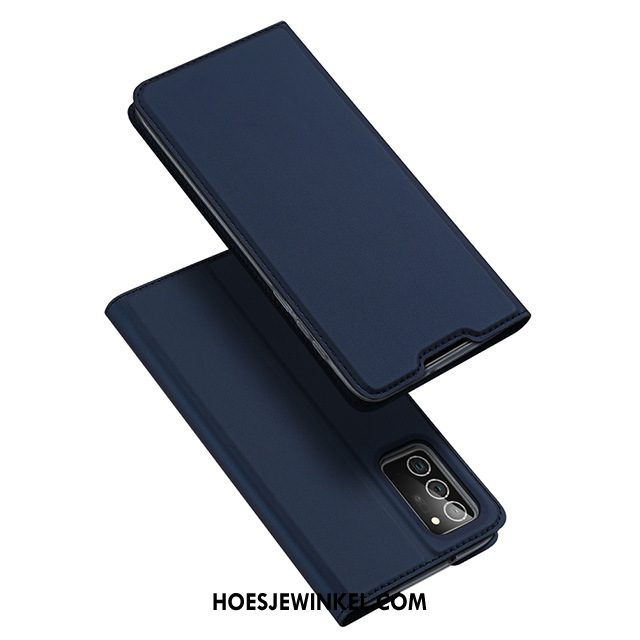 Samsung Galaxy Note20 Ultra Hoesje Clamshell Leren Etui Magnetisch, Samsung Galaxy Note20 Ultra Hoesje Mobiele Telefoon Ster
