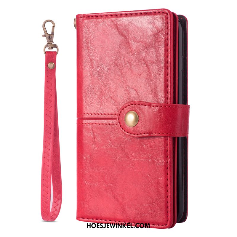 Samsung Galaxy Note20 Ultra Hoesje Leren Etui Ster Mobiele Telefoon, Samsung Galaxy Note20 Ultra Hoesje Roze