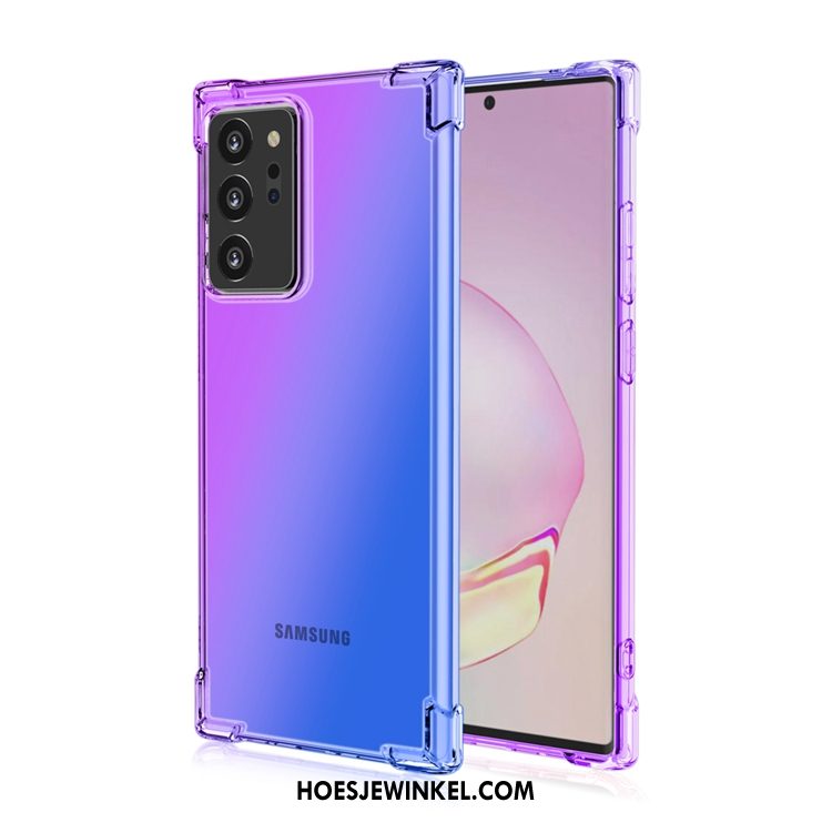 Samsung Galaxy Note20 Ultra Hoesje Purper Gasbag Anti-fall, Samsung Galaxy Note20 Ultra Hoesje All Inclusive Mobiele Telefoon