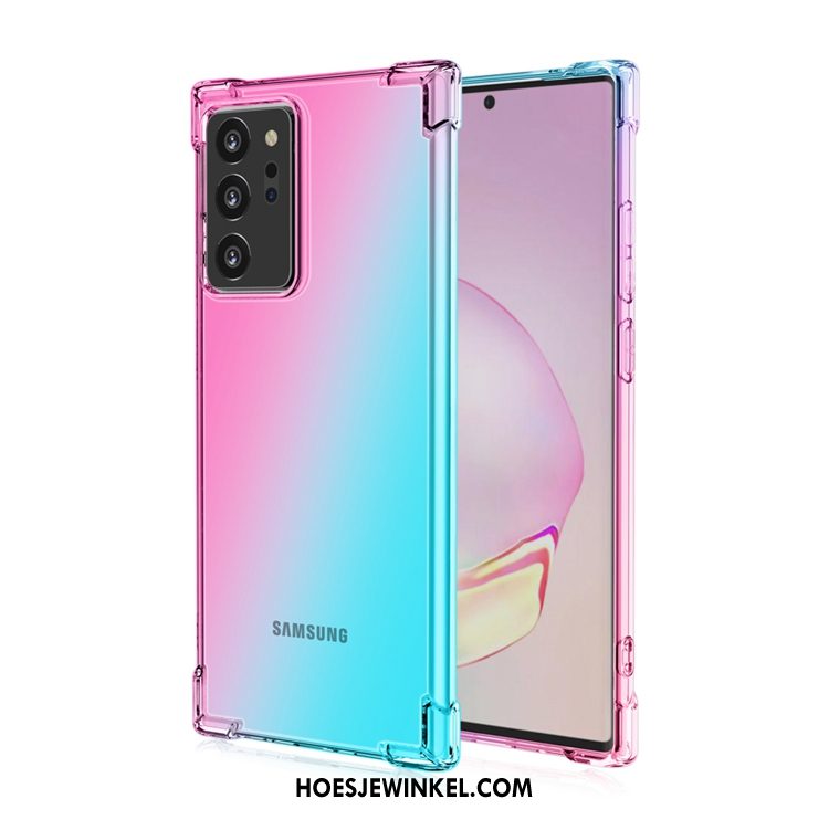 Samsung Galaxy Note20 Ultra Hoesje Purper Gasbag Anti-fall, Samsung Galaxy Note20 Ultra Hoesje All Inclusive Mobiele Telefoon