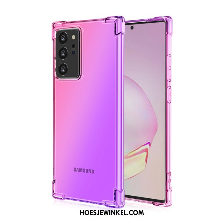 Samsung Galaxy Note20 Ultra Hoesje Purper Gasbag Anti-fall, Samsung Galaxy Note20 Ultra Hoesje All Inclusive Mobiele Telefoon