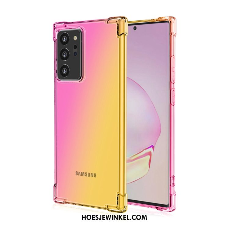 Samsung Galaxy Note20 Ultra Hoesje Purper Gasbag Anti-fall, Samsung Galaxy Note20 Ultra Hoesje All Inclusive Mobiele Telefoon