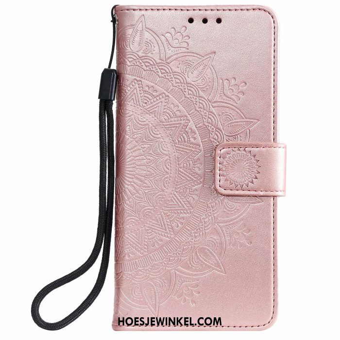 Samsung Galaxy Note20 Ultra Hoesje Roze Kaart Folio, Samsung Galaxy Note20 Ultra Hoesje Bescherming Hoes