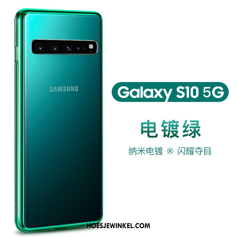 Samsung Galaxy S10 5g Hoesje All Inclusive Ster Zacht, Samsung Galaxy S10 5g Hoesje Plating Mobiele Telefoon