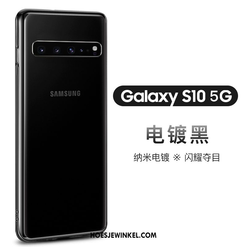 Samsung Galaxy S10 5g Hoesje All Inclusive Ster Zacht, Samsung Galaxy S10 5g Hoesje Plating Mobiele Telefoon