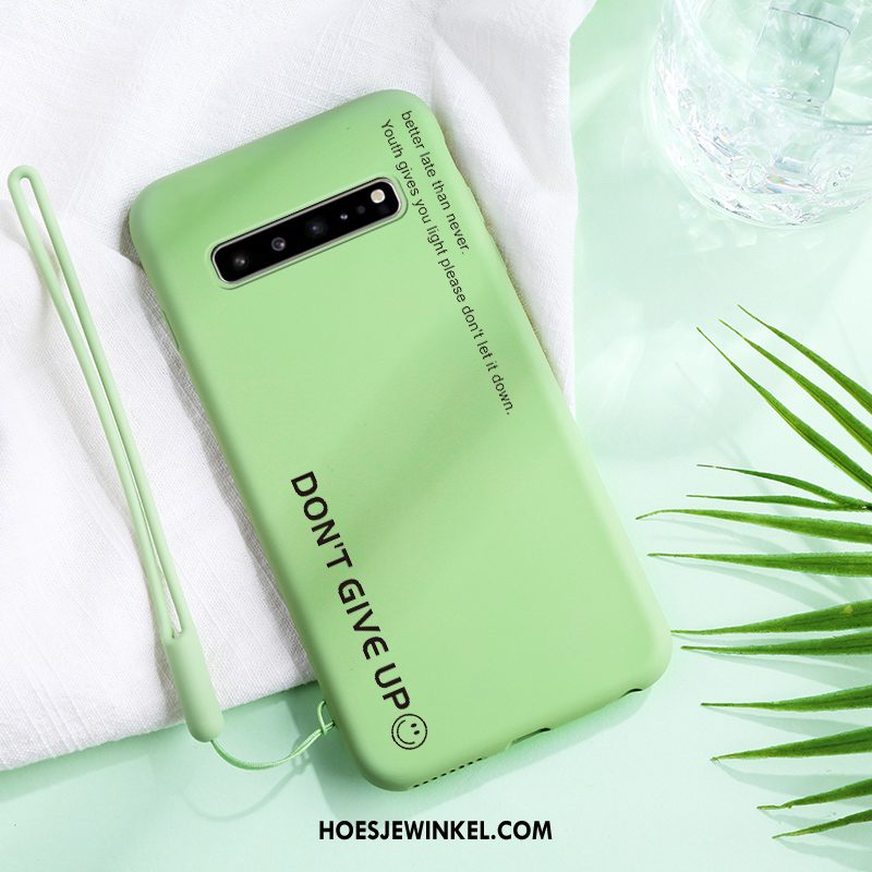 Samsung Galaxy S10 5g Hoesje Anti-fall Lovers Bescherming, Samsung Galaxy S10 5g Hoesje Trend Blauw