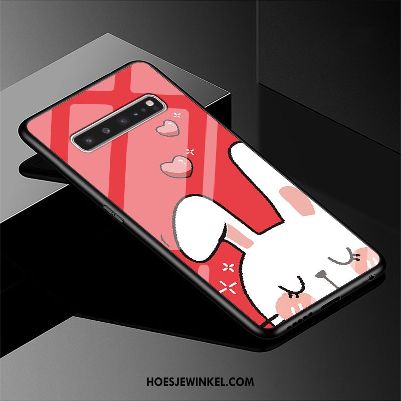 Samsung Galaxy S10 5g Hoesje Glas Groen Mooie, Samsung Galaxy S10 5g Hoesje Eenvoudige Bescherming