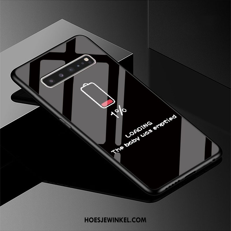 Samsung Galaxy S10 5g Hoesje Glas Groen Mooie, Samsung Galaxy S10 5g Hoesje Eenvoudige Bescherming