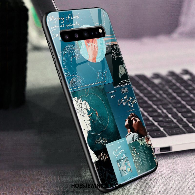Samsung Galaxy S10 5g Hoesje Groen Glas Mobiele Telefoon, Samsung Galaxy S10 5g Hoesje All Inclusive Ster