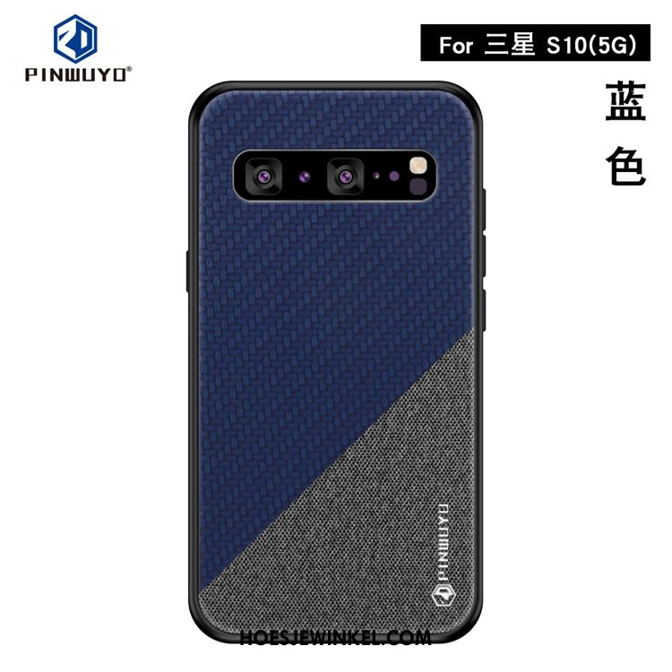 Samsung Galaxy S10 5g Hoesje Hoes Ster Mobiele Telefoon, Samsung Galaxy S10 5g Hoesje Doek Anti-fall Braun