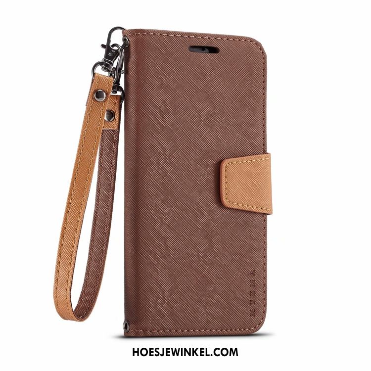 Samsung Galaxy S10 5g Hoesje Mobiele Telefoon Rood Clamshell, Samsung Galaxy S10 5g Hoesje Ster Leren Etui