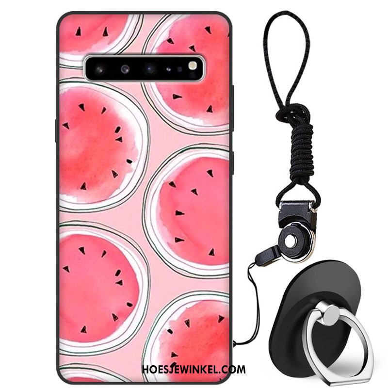 Samsung Galaxy S10 5g Hoesje Siliconen Hoes Ster, Samsung Galaxy S10 5g Hoesje Rood Mobiele Telefoon