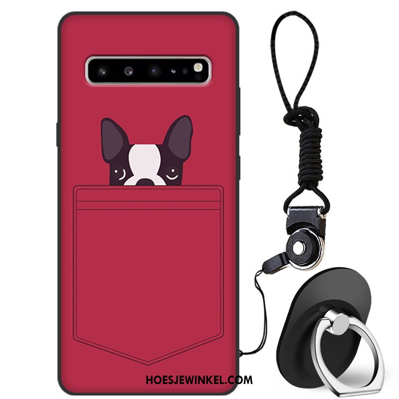 Samsung Galaxy S10 5g Hoesje Siliconen Hoes Ster, Samsung Galaxy S10 5g Hoesje Rood Mobiele Telefoon
