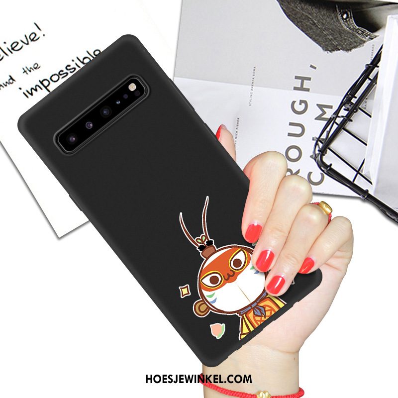 Samsung Galaxy S10 5g Hoesje Zwart Bescherming Hoes, Samsung Galaxy S10 5g Hoesje Net Red Ster